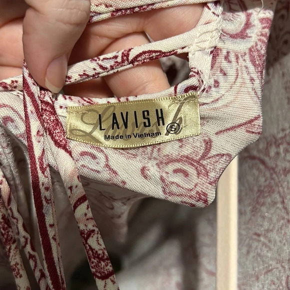 LAVISH Pink Paisley Top - Picture 4 of 5